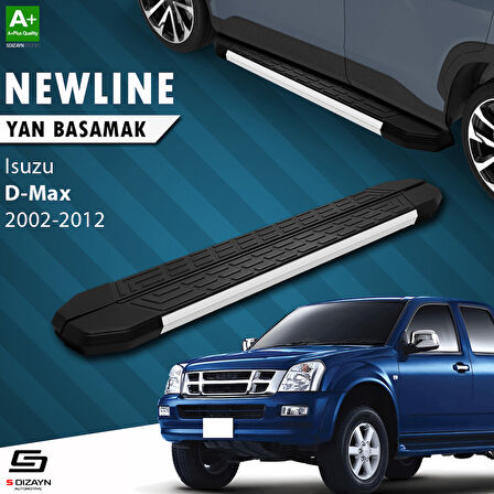 S-Dizayn Isuzu D-Max NewLine Aluminyum Yan Basamak 203 Cm 2002-2012 A+ Kalite