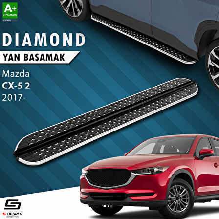 S-Dizayn Mazda CX-5 2 Diamond Krom Yan Basamak 183 Cm 2017 Üzeri A+ Kalite