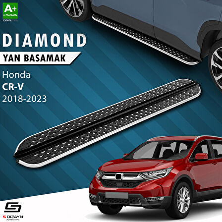 S-Dizayn Honda CR-V 5 Diamond Krom Yan Basamak 173 Cm 2018-2022 A+ Kalite