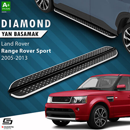 S-Dizayn Land Rover Range Rover Sport Diamond Krom Yan Basamak 183 Cm 2005-2013 A+ Kalite