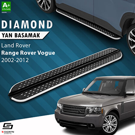 S-Dizayn Land Rover Range Rover Vogue 2 Diamond Krom Yan Basamak 183 Cm 2002-2012 A+ Kalite