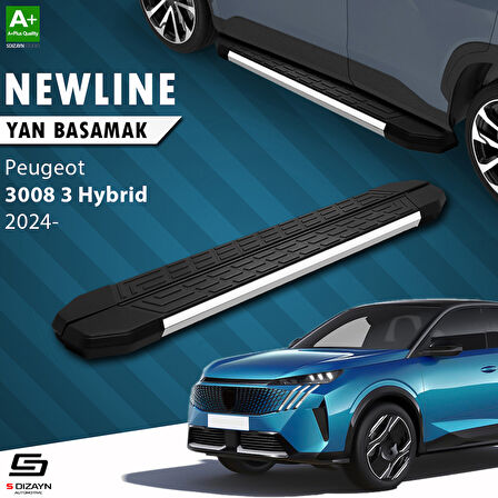 S-Dizayn Peugeot 3008 3 Hybrid NewLine Krom Yan Basamak 183 Cm 2024 Üzeri A+ Kalite