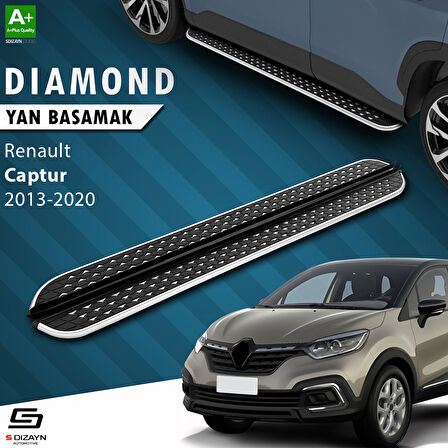S-Dizayn Renault Captur Diamond Krom Yan Basamak 173 Cm 2013-2020 A+ Kalite