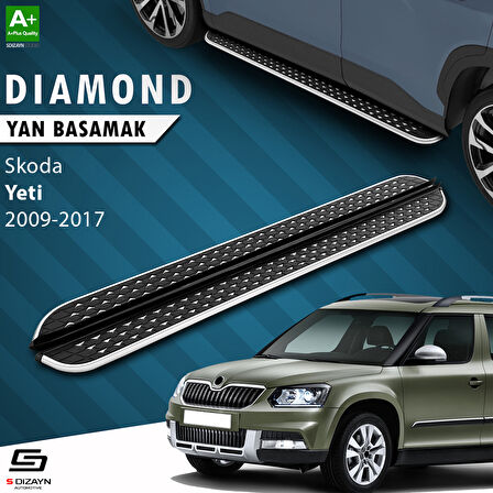 S-Dizayn Skoda Yeti Diamond Krom Yan Basamak 173 Cm 2009-2017 A+ Kalite