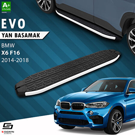 S-Dizayn Bmw X6 F16 Evo Aluminyum Yan Basamak 193 Cm 2014-2018 A+ Kalite