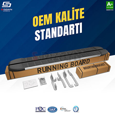 S-Dizayn Fiat Scudo 3 Kısa Şase S-Line Krom Yan Basamak 213 Cm 2020 Üzeri A+ Kalite