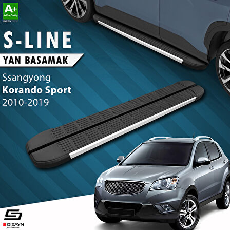 S-Dizayn Ssangyong Korando Sport S-Line Aluminyum Yan Basamak 203 Cm 2010-2019 A+ Kalite