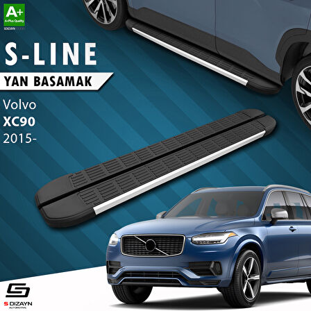 S-Dizayn Volvo XC90 2 S-Line Aluminyum Yan Basamak 193 Cm 2015 Üzeri