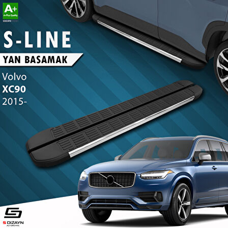 S-Dizayn Volvo XC90 2 S-Line Krom Yan Basamak 193 Cm 2015 Üzeri