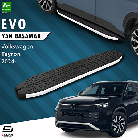 S-Dizayn VW Tayron 2 Evo Aluminyum Yan Basamak 193 Cm 2024 Üzeri A+ Kalite