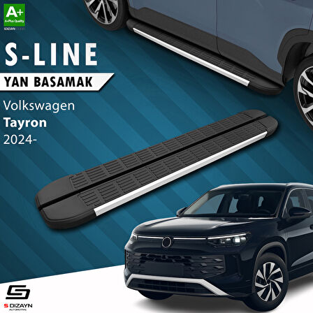 S-Dizayn VW Tayron 2 S-Line Aluminyum Yan Basamak 193 Cm 2024 Üzeri A+ Kalite