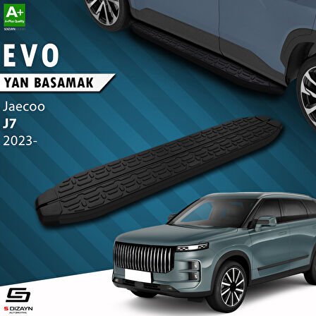 S-Dizayn Jaecoo J7 Evo Siyah Yan Basamak 183 Cm 2023 Üzeri