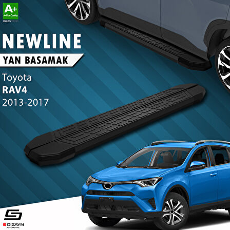 S-Dizayn Toyota Rav 4 4 NewLine Siyah Yan Basamak 173 Cm 2013-2017 A+ Kalite