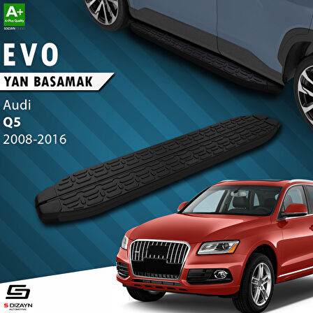 S-Dizayn Audi Q5 Evo Siyah Yan Basamak 183 Cm 2008-2016 A+ Kalite