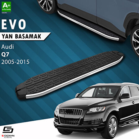S-Dizayn Audi Q7 Evo Krom Yan Basamak 213 Cm 2005-2015 A+ Kalite