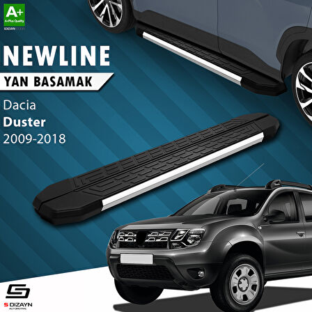 S-Dizayn Dacia Duster NewLine Krom Yan Basamak 173 Cm 2009-2018 A+ Kalite