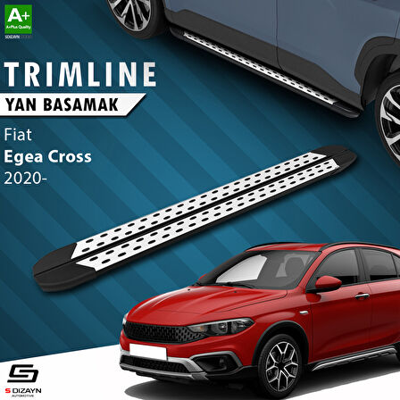 S-Dizayn Fiat Egea Cross TrimLine Gri Yan Basamak 190 Cm 2020 Üzeri A+ Kalite