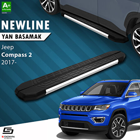 S-Dizayn Jeep Compass 2 NewLine Krom Yan Basamak 173 Cm 2017 Üzeri A+ Kalite