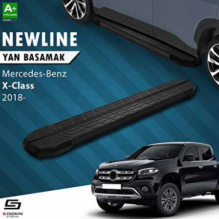 S-Dizayn Mercedes X-Class NewLine Siyah Yan Basamak 203 Cm 2018-2020 A+ Kalite