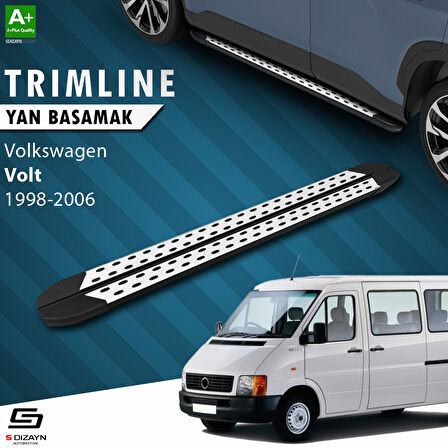S-Dizayn VW Volt Van Kısa Şase TrimLine Gri Yan Basamak 215 Cm 1998-2006 A+ Kalite