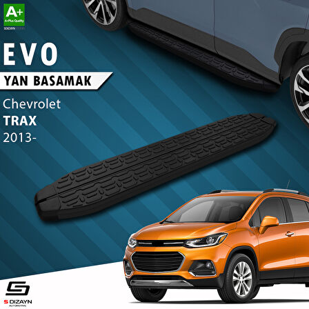 S-Dizayn Chevrolet Trax Evo Siyah Yan Basamak 163 Cm 2013-2022 A+ Kalite
