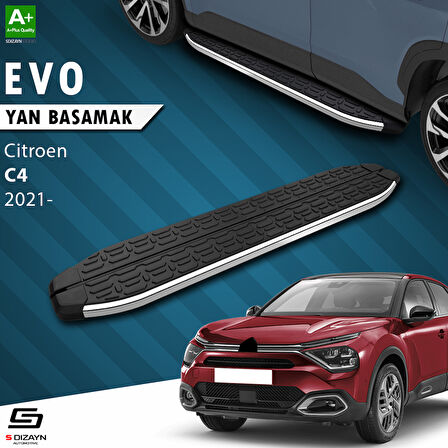 S-Dizayn Citroen C4 3 Evo Krom Yan Basamak 183 Cm 2021 Üzeri A+ Kalite