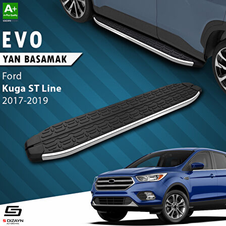 S-Dizayn Ford Kuga 2 ST-Line Evo Krom Yan Basamak 183 Cm 2017-2019 A+ Kalite