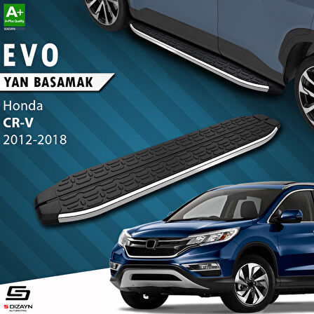 S-Dizayn Honda CR-V 4 Evo Krom Yan Basamak 173 Cm 2012-2018 A+ Kalite