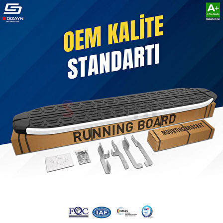 S-Dizayn Isuzu D-Max 2 Evo Aluminyum Yan Basamak 203 Cm 2012-2019 A+ Kalite