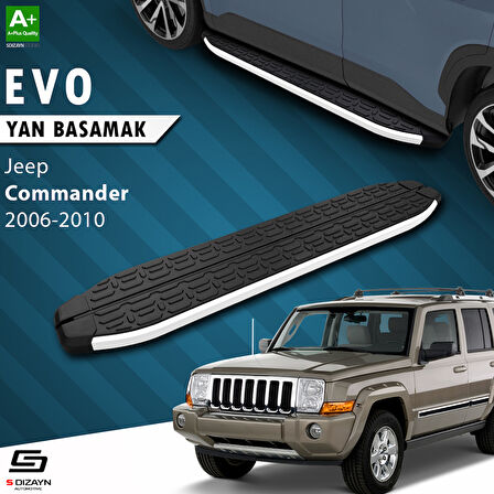S-Dizayn Jeep Commander Evo Aluminyum Yan Basamak 173 Cm 2006-2010 A+ Kalite