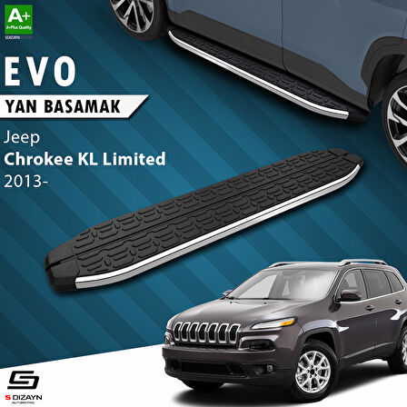 S-Dizayn Jeep Cherokee KL Evo Krom Yan Basamak 173 Cm 2013-2023 A+ Kalite