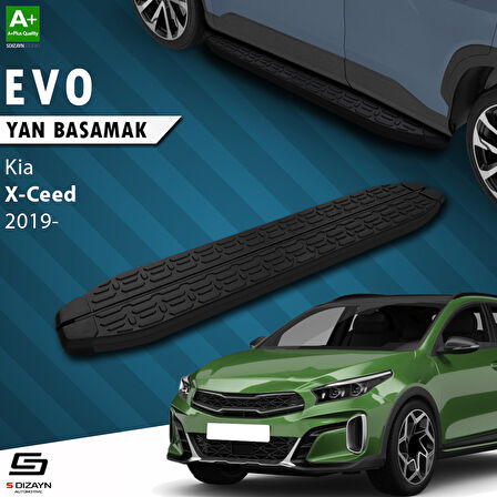 S-Dizayn Kia XCeed Evo Siyah Yan Basamak 183 Cm 2019 Üzeri A+ Kalite