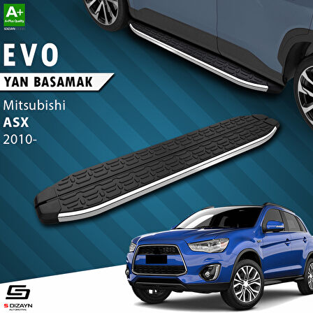 S-Dizayn Mitsubishi ASX Evo Krom Yan Basamak 183 Cm 2010 Üzeri A+ Kalite