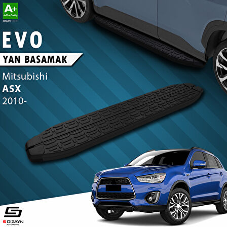 S-Dizayn Mitsubishi ASX Evo Siyah Yan Basamak 183 Cm 2010 Üzeri A+ Kalite