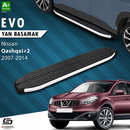 S-Dizayn Nissan Qashqai +2 Evo Aluminyum Yan Basamak 183 Cm 2007-2014 A+ Kalite