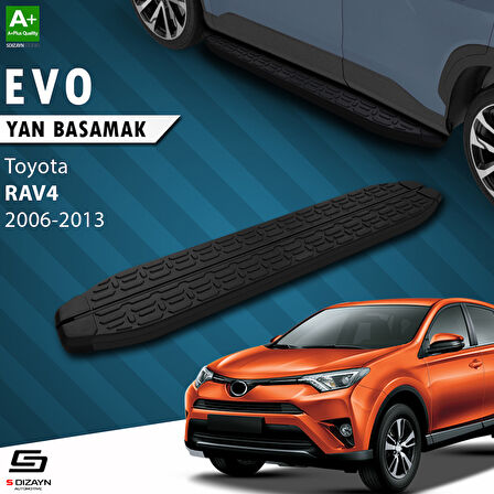 S-Dizayn Toyota Rav 4 3 Evo Siyah Yan Basamak 163 Cm 2006-2013 A+ Kalite