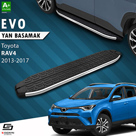 S-Dizayn Toyota Rav 4 4 Evo Krom Yan Basamak 173 Cm 2013-2017 A+ Kalite