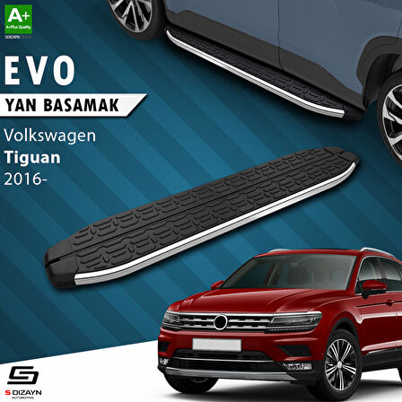S-Dizayn VW Tiguan 2 Evo Krom Yan Basamak 173 Cm 2016-2024 A+ Kalite