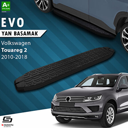 S-Dizayn VW Touareg 2 Evo Siyah Yan Basamak 193 Cm 2010-2018 A+ Kalite