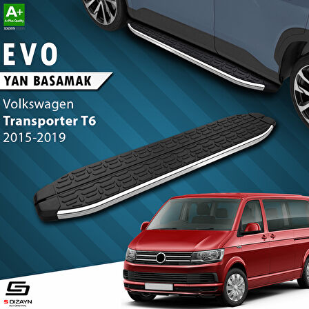 S-Dizayn VW Transporter T6 Kısa Şase Evo Krom Yan Basamak 213 Cm 2015-2019 A+ Kalite
