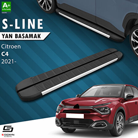 S-Dizayn Citroen C4 3 S-Line Aluminyum Yan Basamak 183 Cm 2021 Üzeri A+ Kalite