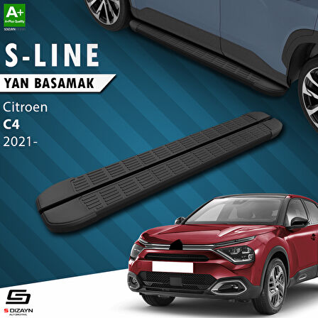S-Dizayn Citroen C4 3 S-Line Siyah Yan Basamak 183 Cm 2021 Üzeri A+ Kalite