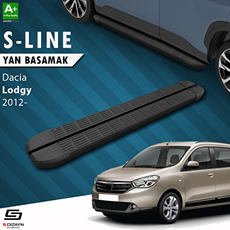 S-Dizayn Dacia Lodgy S-Line Siyah Yan Basamak 203 Cm 2012 Üzeri A+ Kalite