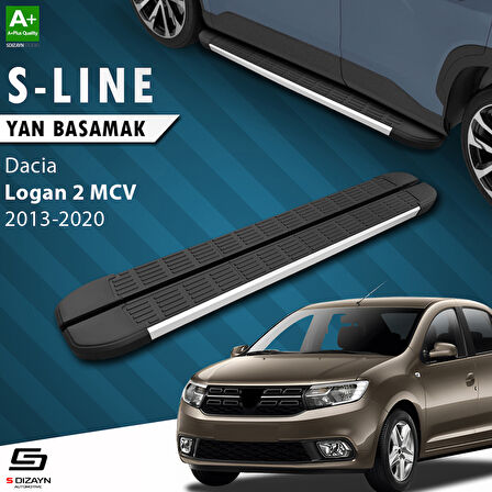 S-Dizayn Dacia Logan 2 MCV S-Line Aluminyum Yan Basamak 183 Cm 2013-2020 A+ Kalite