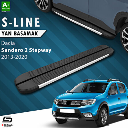 S-Dizayn Dacia Sandero 2 Stepway S-Line Aluminyum Yan Basamak 173 Cm 2013-2020 A+ Kalite