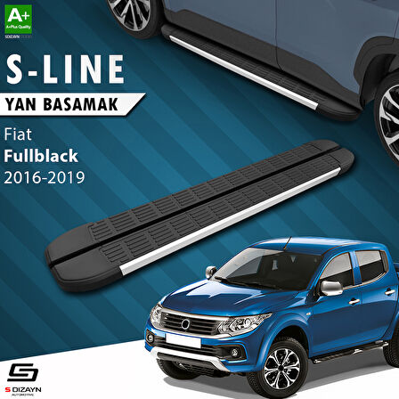 S-Dizayn Fiat Fullback S-Line Aluminyum Yan Basamak 193 Cm 2016-2019 A+ Kalite