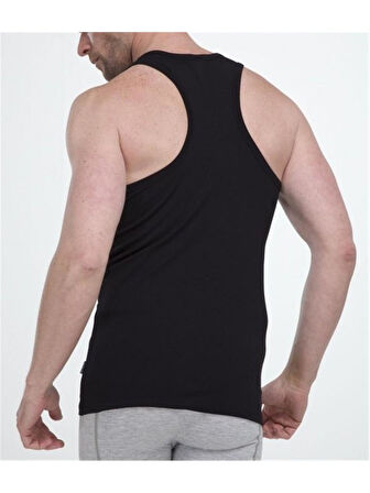 Tutku 0118 (M-2 BEDEN) (6 AD) Ribana Sporcu Rambo Spor Erkek Pamuklu Atlet SİYAH
