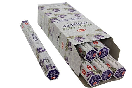 White Sage Lavender Hexa Çubuk Tütsü