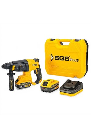 SGS 5521 Elektro Pnömatik SDS Plus Akülü Beton Delici Kırıcı Seti 20V 2x4.0Ah Kömürsüz Motor