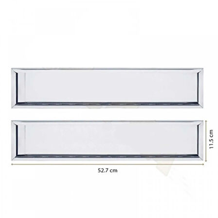 PASLANMAZ KROM PLAKALIK STANDART 1 ADET